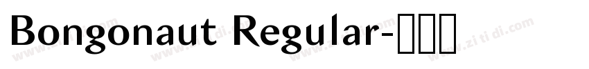 Bongonaut Regular字体转换
